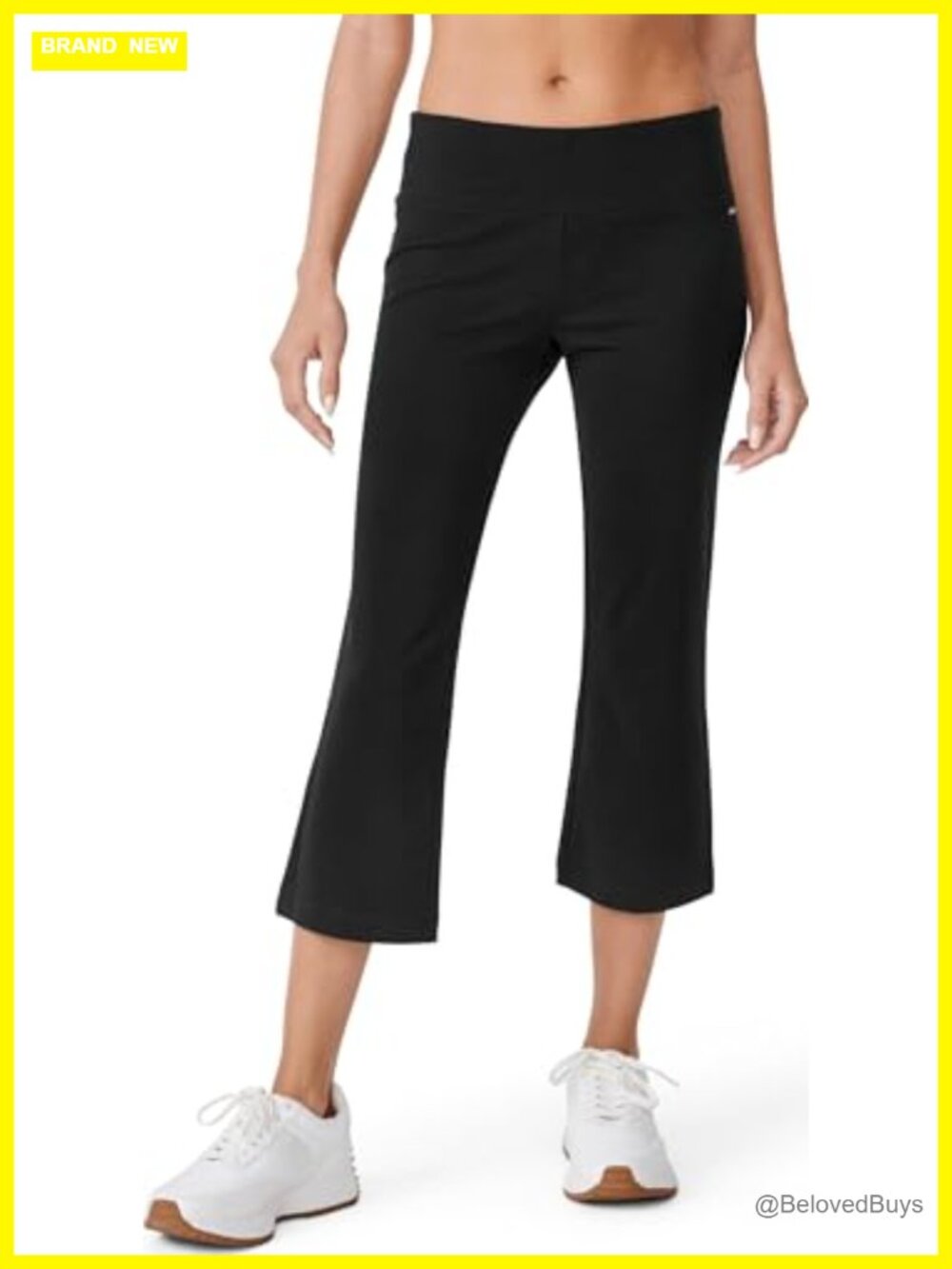 Jockey Cotton Stretch Slim Flare Capri Yoga Pants